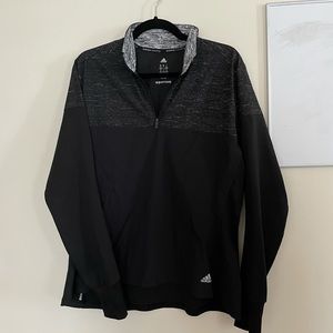 Long sleeve reflective Adidas running top, size XL